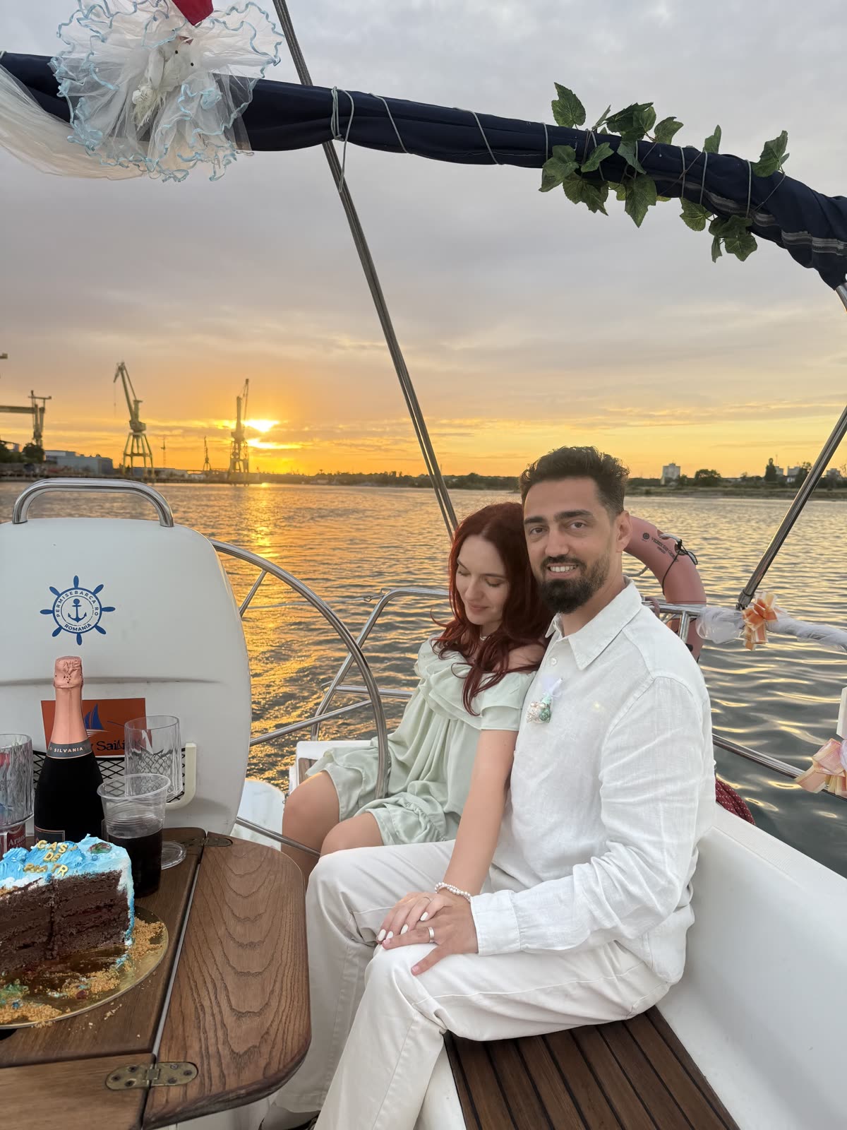 Detaliu decor nautic pentru ceremonie