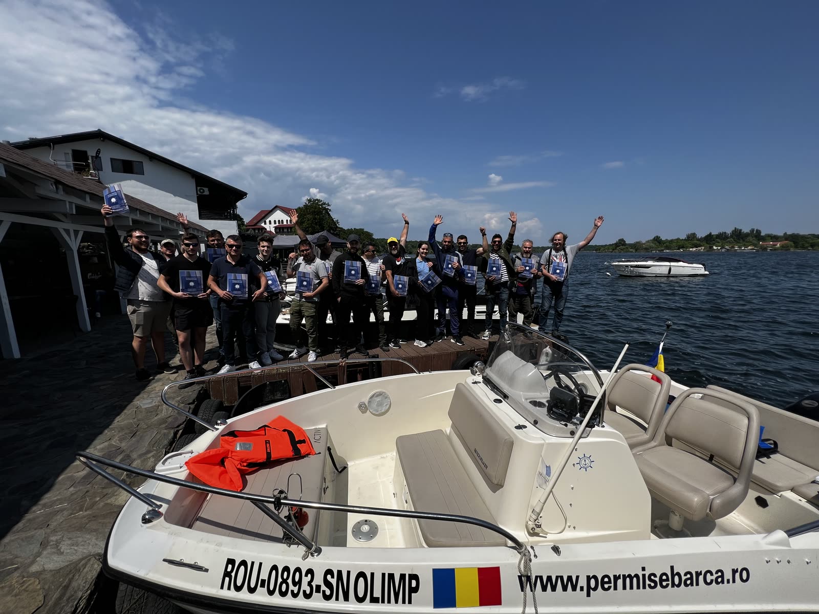 Practică pentru permisul de ambarcațiune pe Lacul Snagov