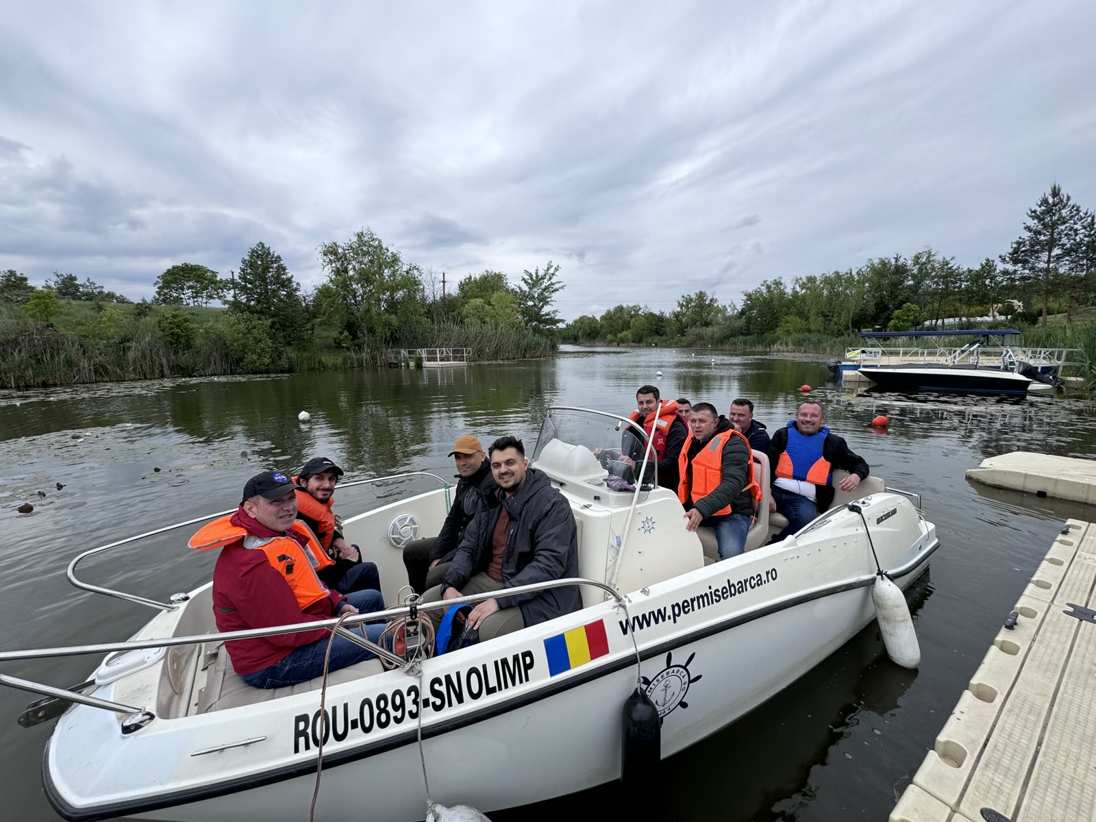Practică pentru permisul de ambarcațiune pe Lacul Snagov